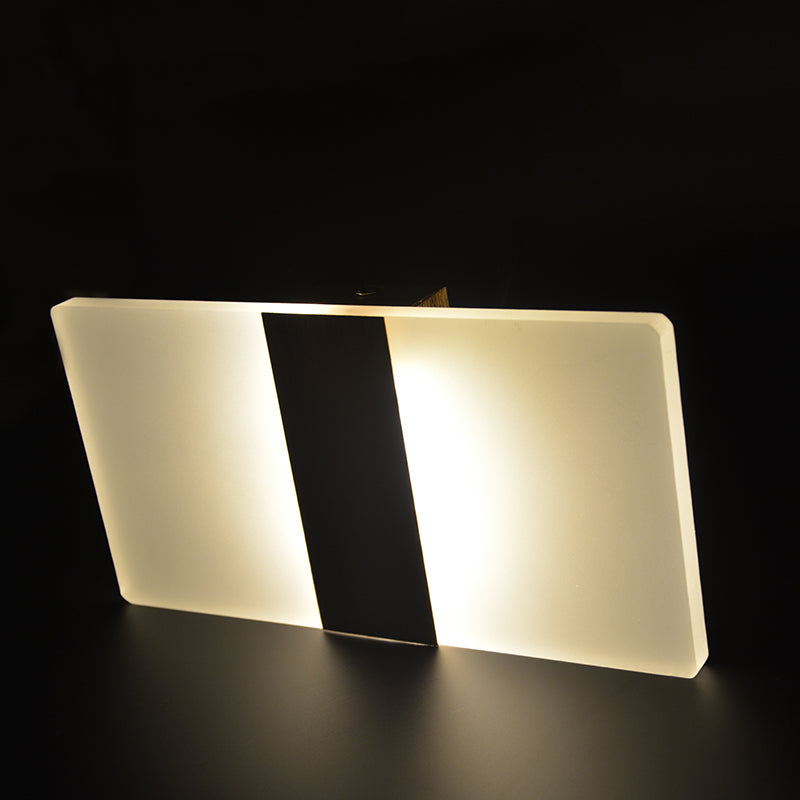 Lampara Led Moderna, Negra Luz Cálida 2-Pack