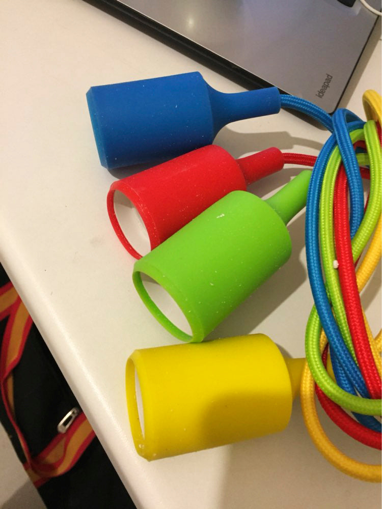 Araña colgante multicolor para 6 focos