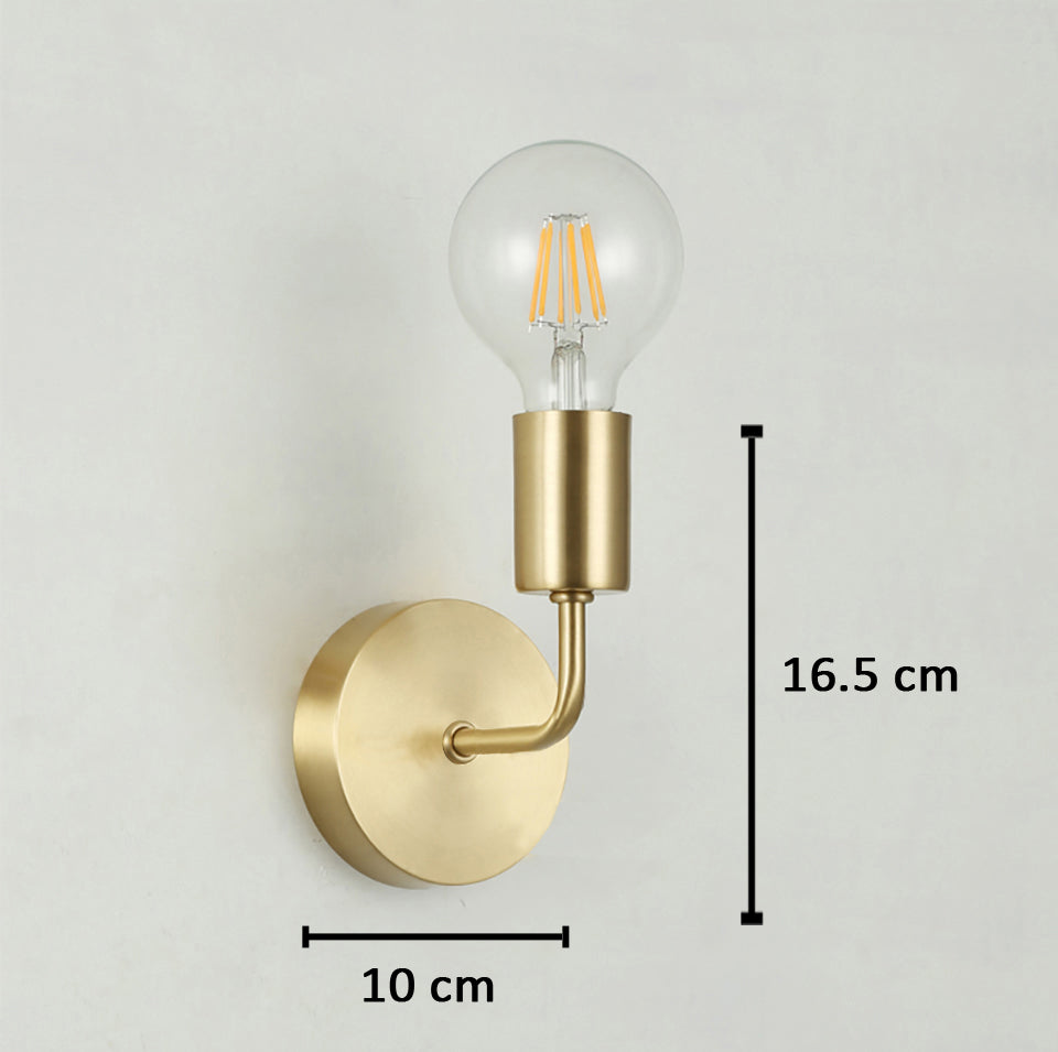 Lampara Vintage, E27, Dorado Mate