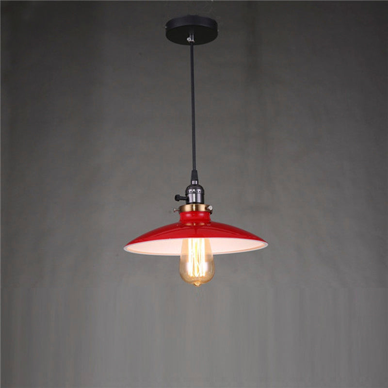 Pantalla Vintage colgante, Rojo Retro