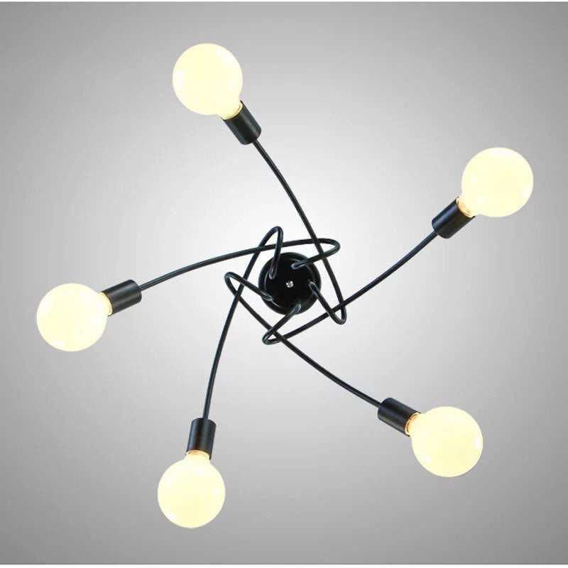 Lampara Vintage Nudo 5 Focos