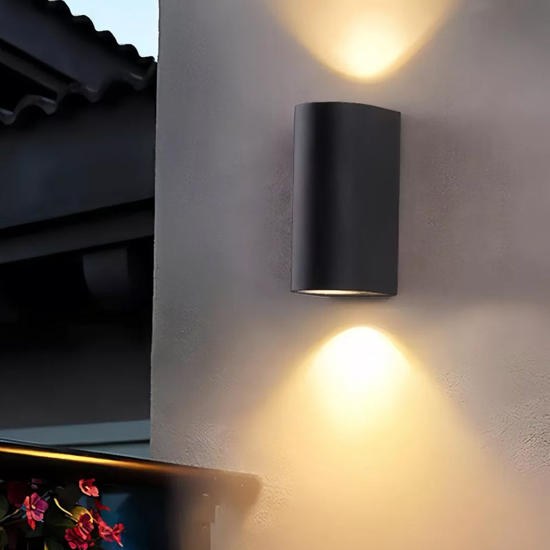 Lampara Led muro Redondo, Luz Cálida, EXTERIOR 2-Pack