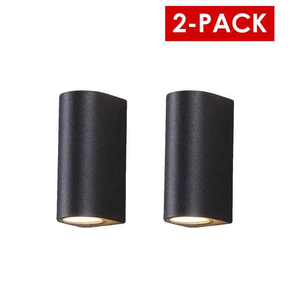 Lampara Led muro Redondo, Luz Cálida, EXTERIOR 2-Pack