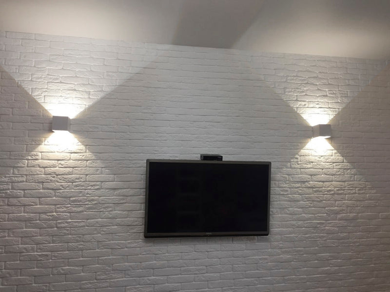 Lampara Led Cubo Blanco, Luz Fría