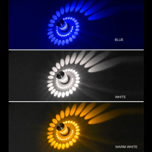 Lampara Led Luz Espiral RGB