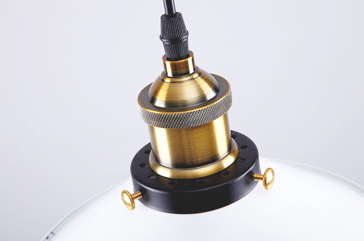 Pantalla Vintage colgante, 22cm Blanca 3-Pack