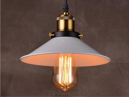 Pantalla Vintage colgante, 22cm Blanca 3-Pack