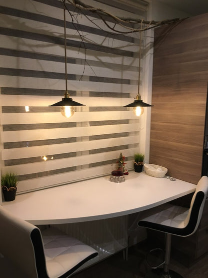 Pantalla Vintage colgante, Negro Paquete 3-Pack