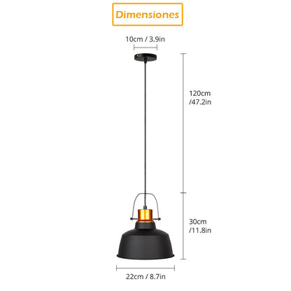 Lampara Colgante Negro Dixon
