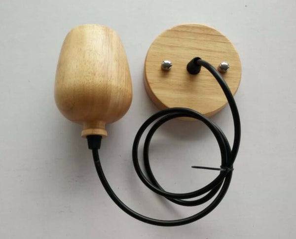 Lampara Vintage Socket Madera